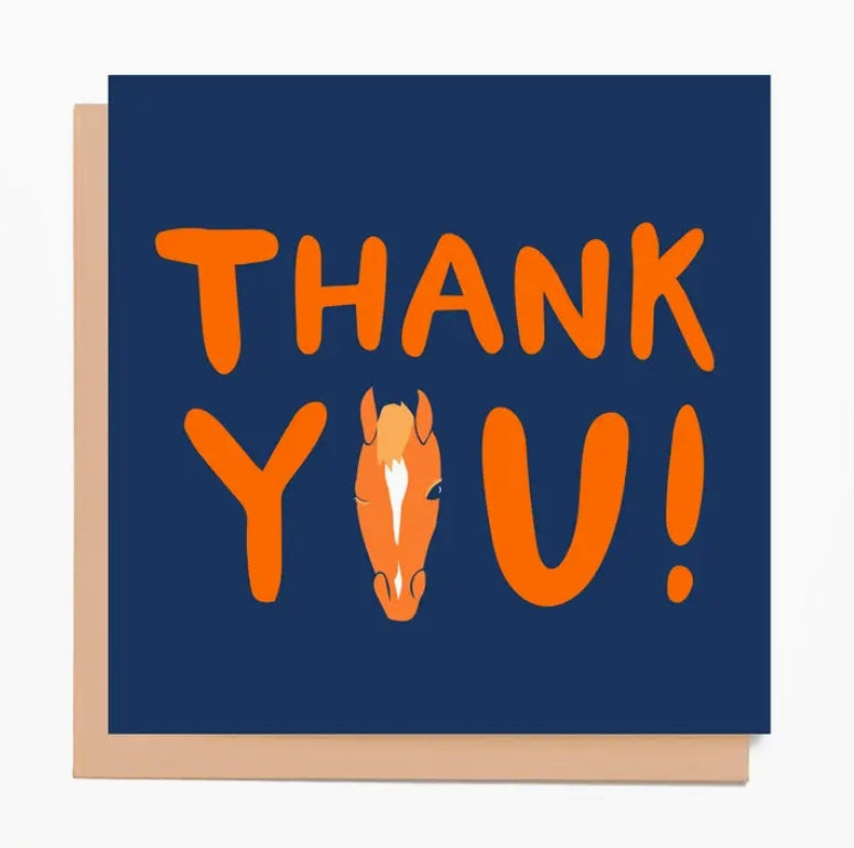Thank You Horse Head Card