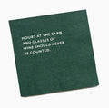 "Never Count" Cocktail Napkins