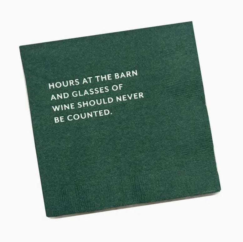 "Never Count" Cocktail Napkins