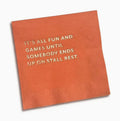 "Stall Rest" Cocktail Napkins